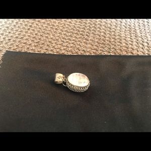 Sterling silver and moonstone pendant